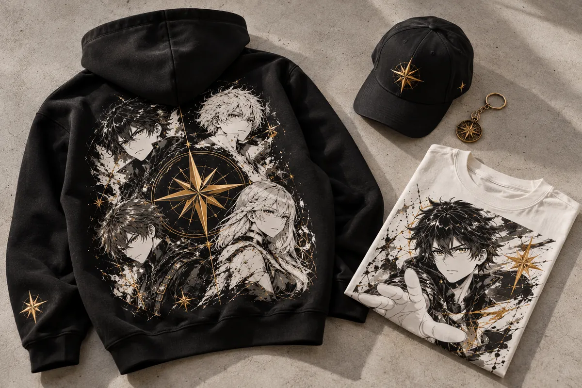 Hoodie, t-shirt et casquette
